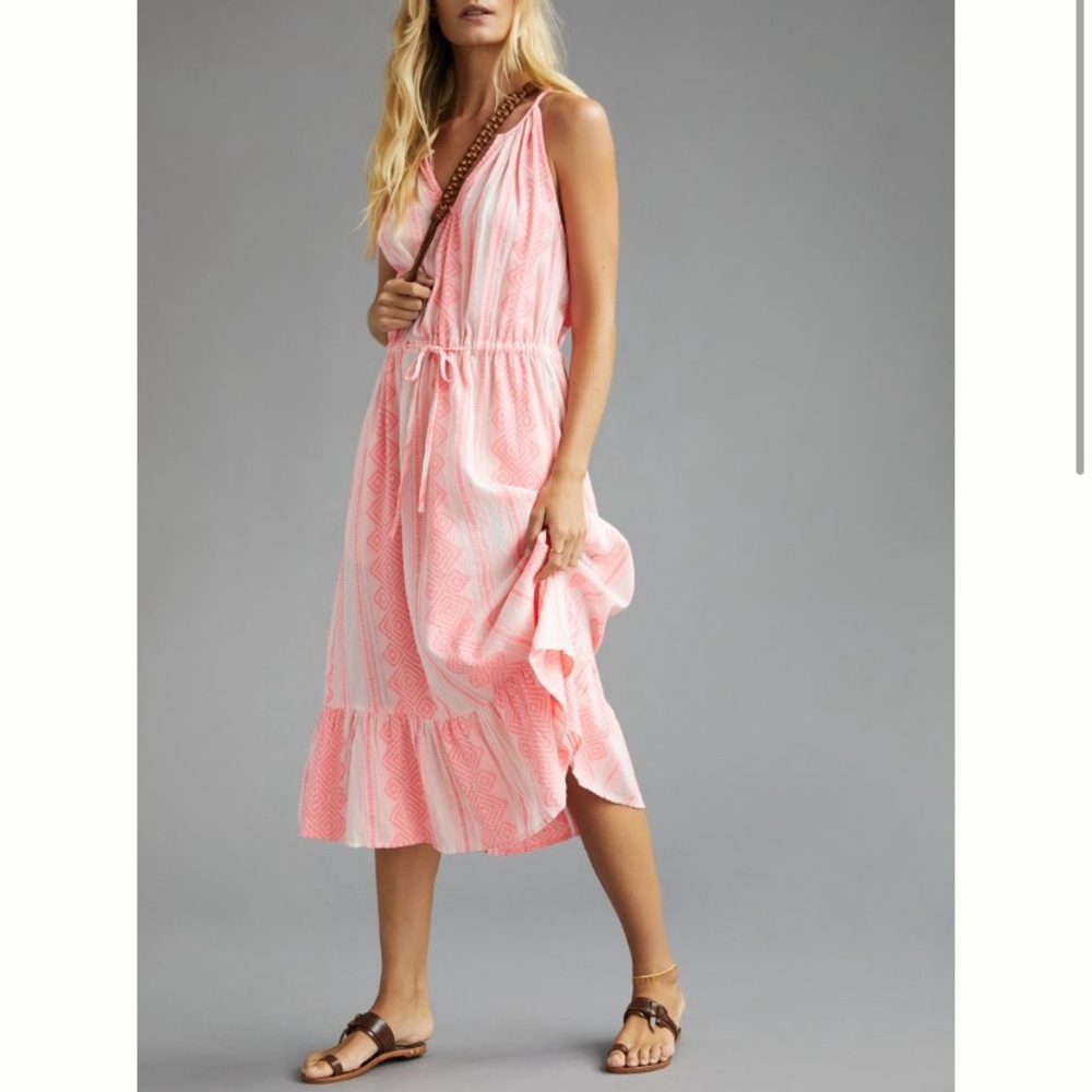 Anthropologie Velvet by Graham & Spencer Embroidered Maxi Dress
